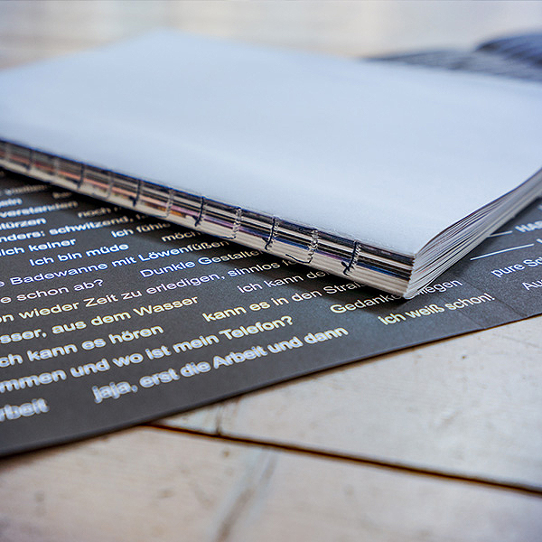 kommkomm Bildband offene Fadenheftung